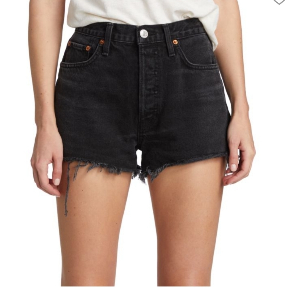 Re/Done 70s High Rise Denim Shorts W24